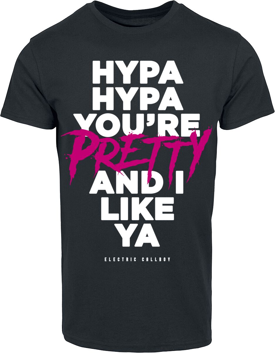 Electric Callboy T-Shirt Hypa Hypa Lyrics S to 3XL for Men black