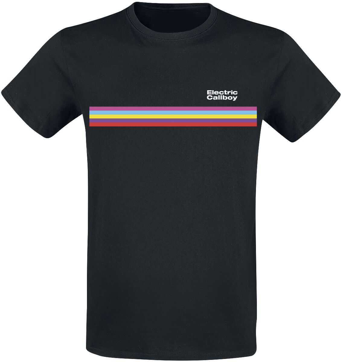 Electric Callboy T-Shirt Stripe S to 3XL for Men black