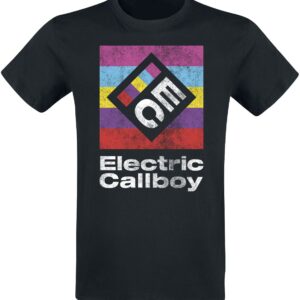 Electric Callboy T-Shirt Square Logo S to 3XL for Men black