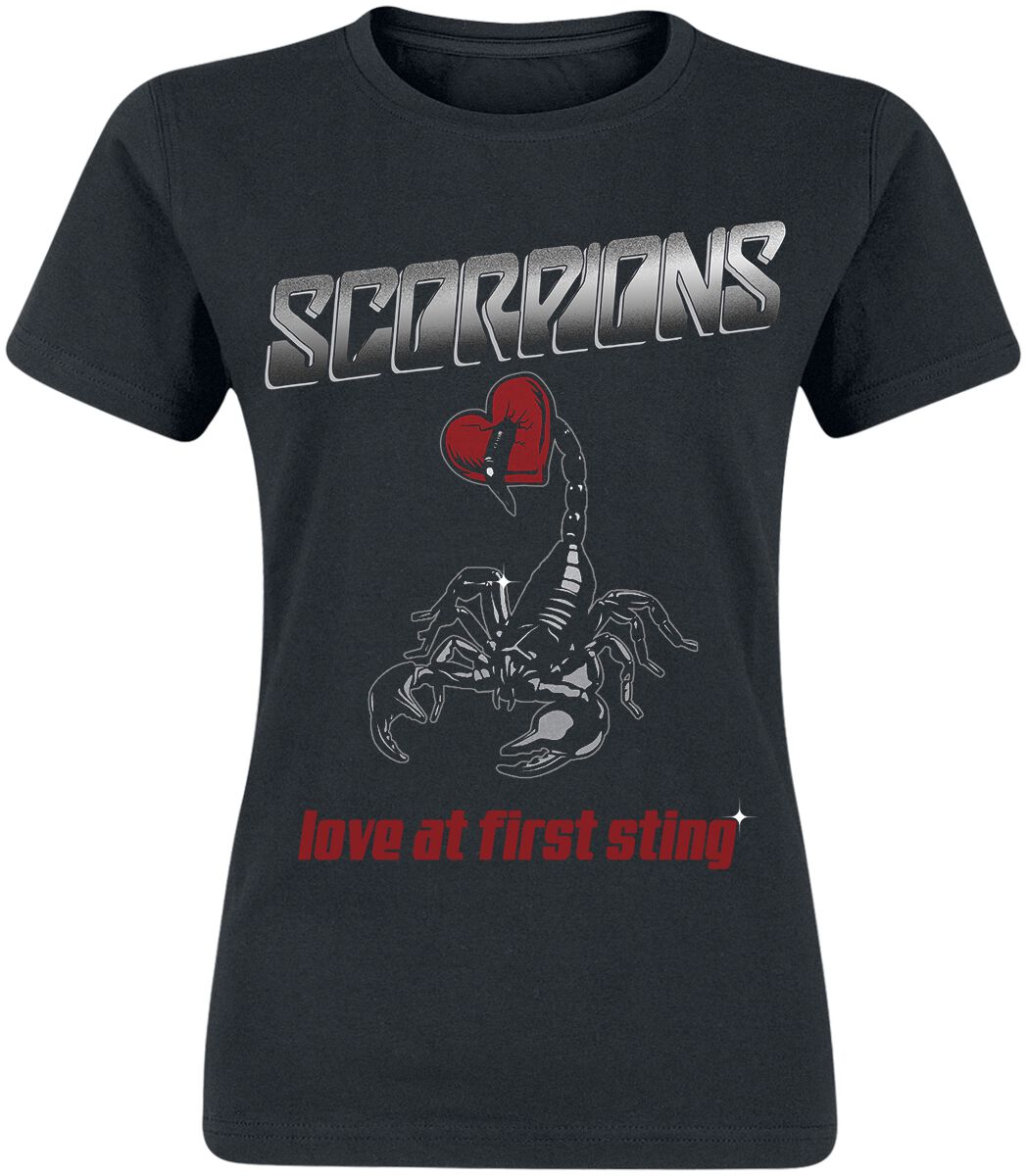 Scorpions T-Shirt Pierced Heart S to XXL for Women black