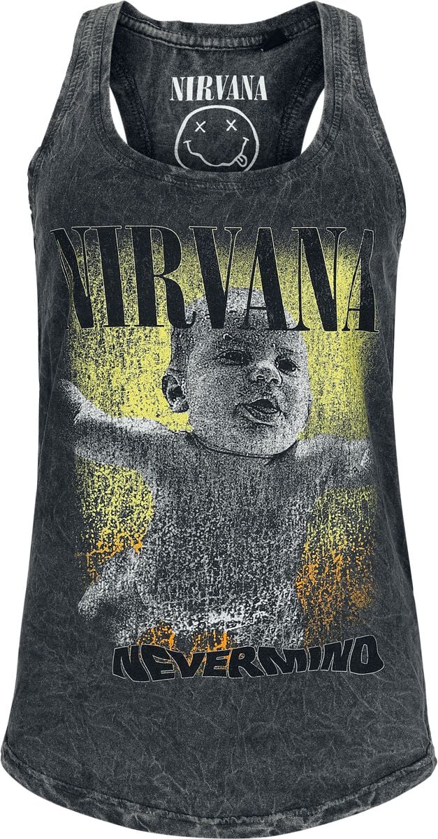 Nirvana Tanktop Nevermind S to XXL for Women grey