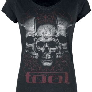 Tool T-Shirt Skull Spikes S to XXL for Women black