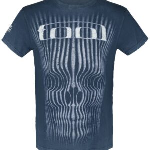 Tool T-Shirt Grid Skull S to 3XL for Men blue