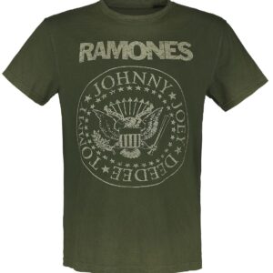 Ramones T-Shirt Crest S to 3XL for Men green