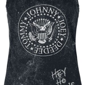 Ramones Top Hey Ho Let's Go S to XXL for Women black