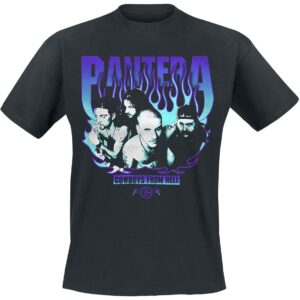Pantera T-Shirt Cowboys From Hell Flames S to 3XL for Men black
