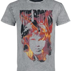 The Doors T-Shirt Jim On Fire S to 3XL for Men grey