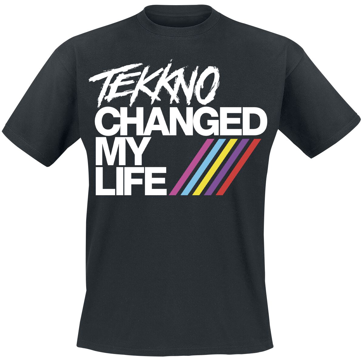 Electric Callboy T-Shirt Tekkno Changed My Life S to XXL for Men black