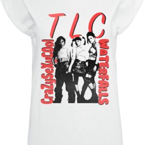 TLC T-Shirt Waterfall S to XXL for Women white