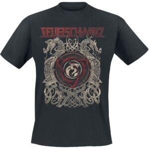 Feuerschwanz T-Shirt Celtic Cirlce M to 3XL for Men black