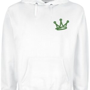 Naughty by Nature Hoodie Graffiti Logo M to L for Men white