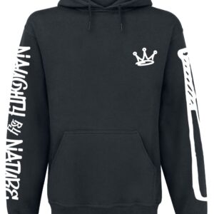 Naughty by Nature Hoodie Graffiti Logo S to L for Men black