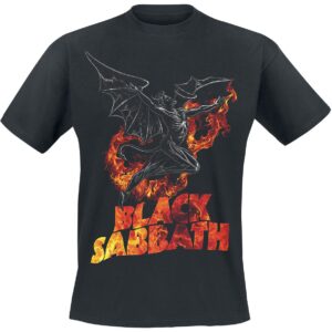 Black Sabbath T-Shirt Burning Demon S to 3XL for Men black