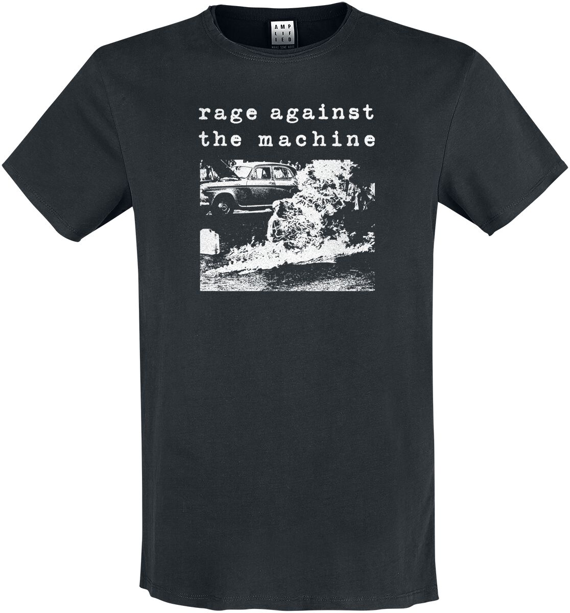 Rage Against The Machine T-Shirt Amplified Collection Monk Fire S to 3XL for Men black