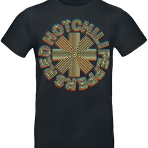 Red Hot Chili Peppers T-Shirt Abstract Logo S to 3XL for Men black