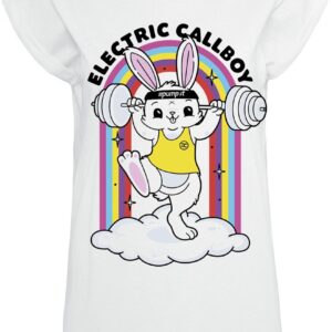 Electric Callboy T-Shirt Pump It Bunny XS to XXL for Women white