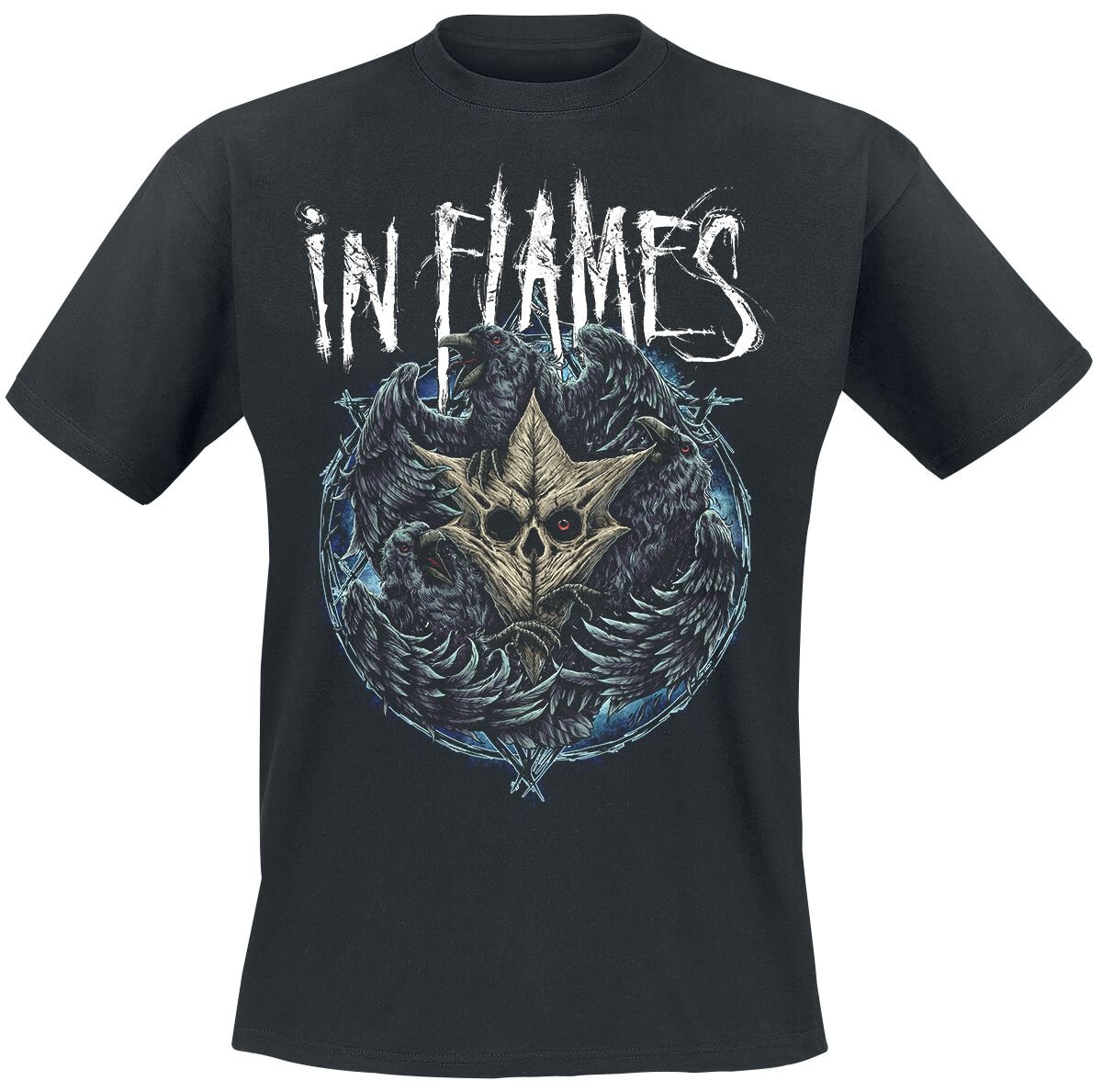 In Flames T-Shirt Jesterhead Raven S to 3XL for Men black