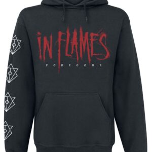 In Flames Hoodie Foregone Cover S to 3XL for Men black