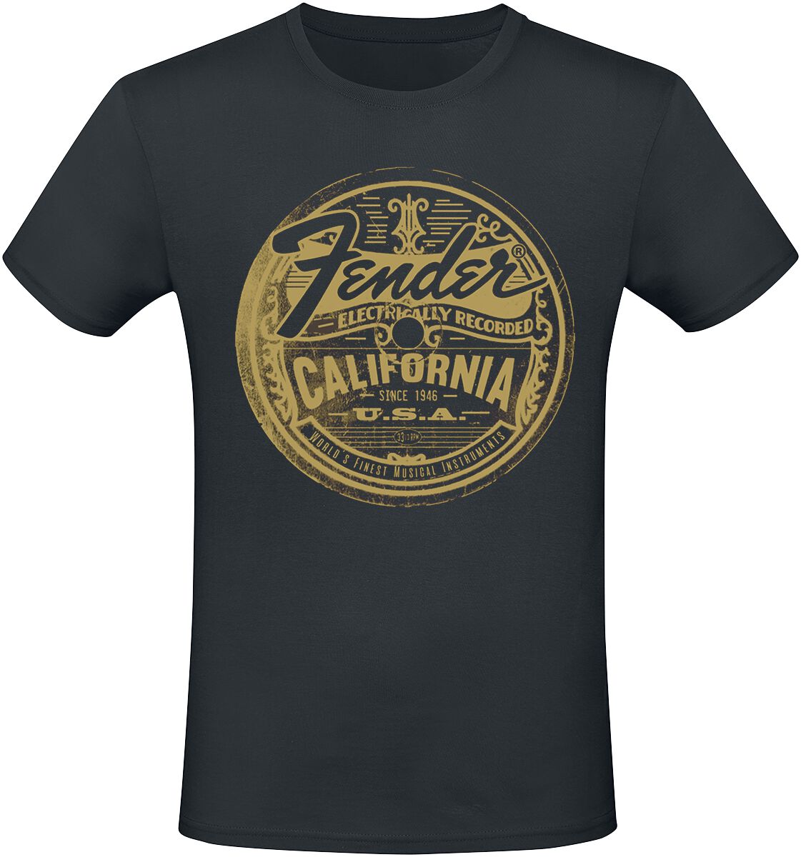 Fender T-Shirt California S to 3XL for Men black
