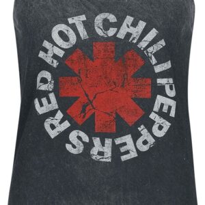 Red Hot Chili Peppers Tanktop Distressed Logo S to XXL for Women black