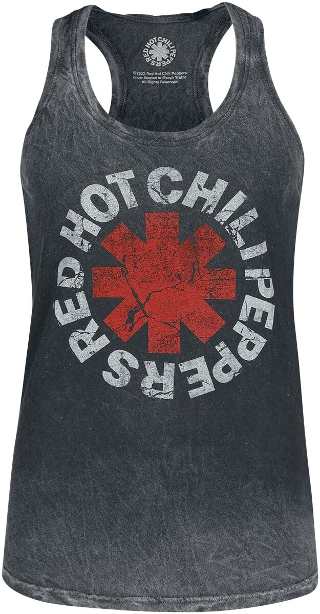 Red Hot Chili Peppers Tanktop Distressed Logo S to XXL for Women black