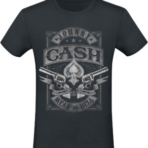 Johnny Cash T-Shirt Mean As Hell S to 3XL for Men black