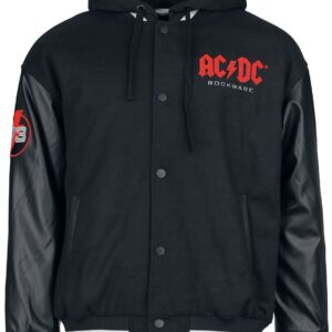 AC/DC Varsity Jacket EMP Signature Collection L to XXL for Men black-grey