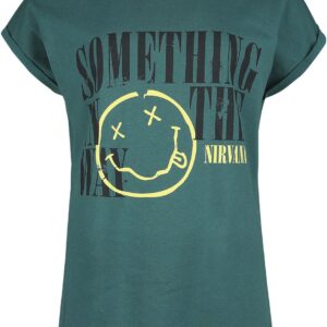 Nirvana T-Shirt Something In The Way S to XXL for Women blue