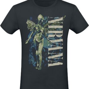 Nirvana T-Shirt Vertical Logo S to 3XL for Men black