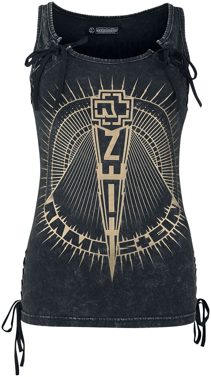 Rammstein Top S to 5XL for Women dark grey