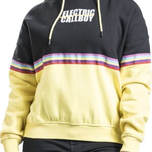 Electric Callboy Hoodie EMP Signature Collection Girl Kapuzenpullover S to 3XL for Women black-yellow