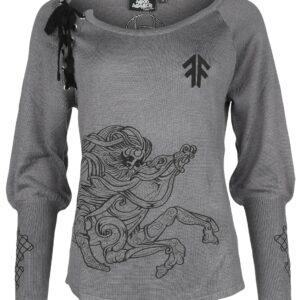 Amon Amarth Knit jumper EMP Signature Collection S to XXL for Women grey