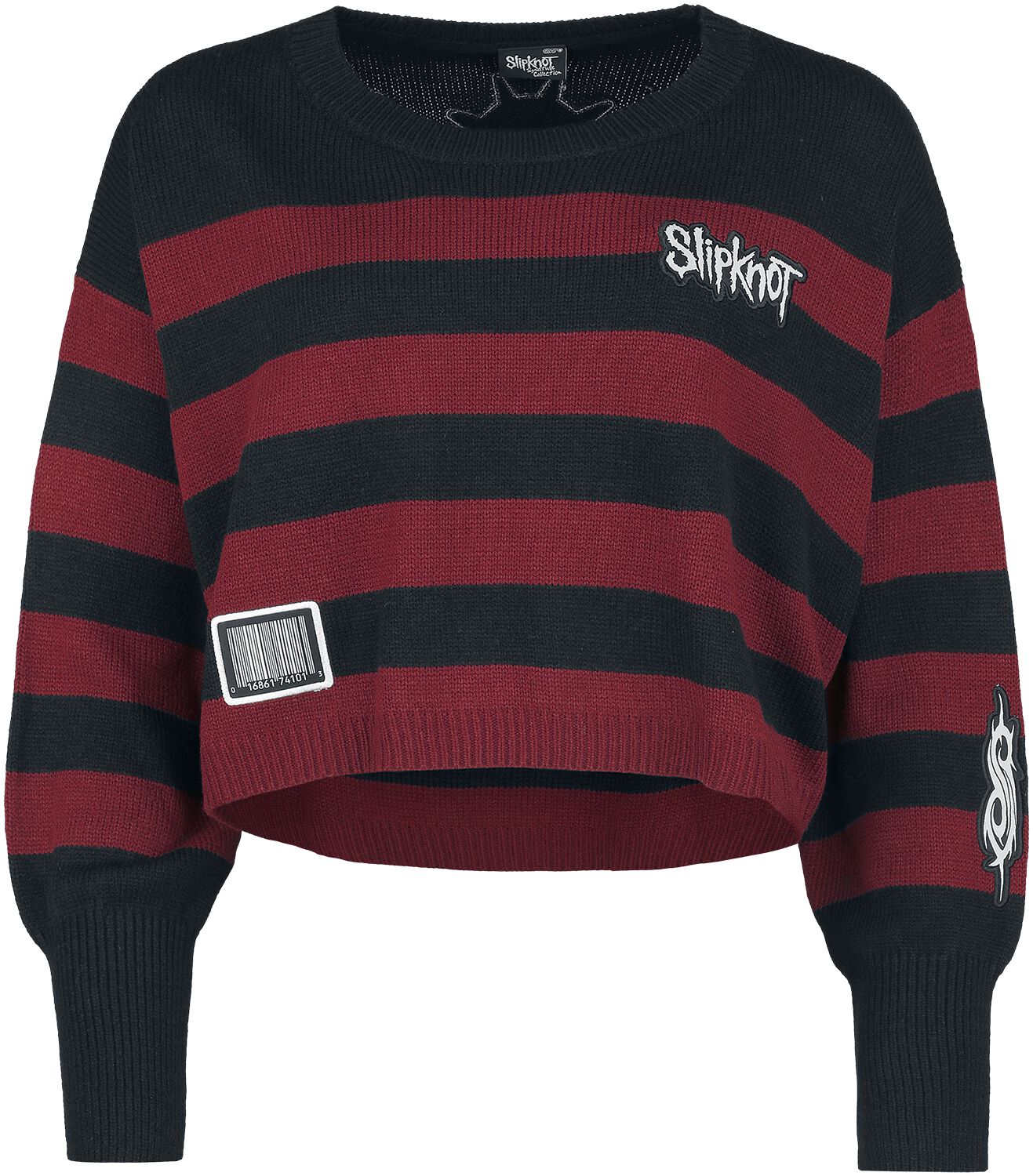 Slipknot Knit jumper EMP Signature Collection S to XXL for Women black/dark red