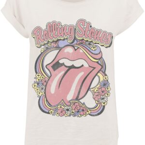 The Rolling Stones T-Shirt Floral Wreath S to XXL for Women off white