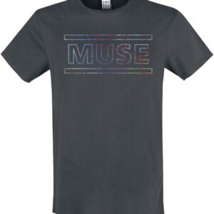 Muse T-Shirt Amplified Collection Logo S to 3XL for Men charcoal