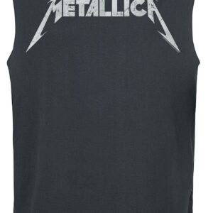 Metallica Tanktop Amplified Collection Logo S to XL for Men charcoal
