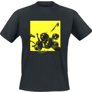 Metallica T-Shirt Broken/Burnt Drums (M72) S to XL for Men black