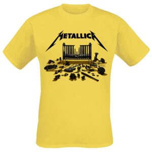 Metallica T-Shirt Simplified Cover (M72) S to 4XL for Men yellow