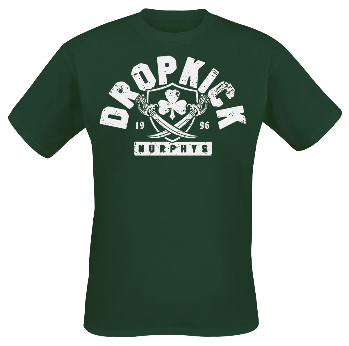 Dropkick Murphys T-Shirt Bruin Badge S to XXL for Men dark green