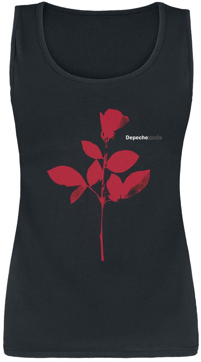 Depeche Mode Top Rose M to XXL for Women black