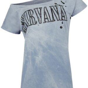 Nirvana T-Shirt In Utero Collage S to XXL for Women light blue