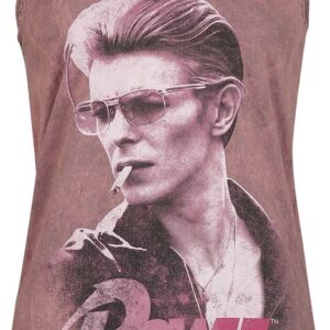 David Bowie Top Smoking S to XXL for Women coral