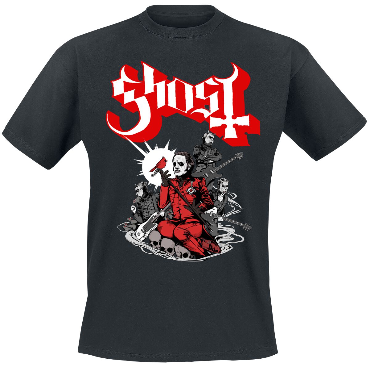 Ghost T-Shirt Cardinale S to 4XL for Men black