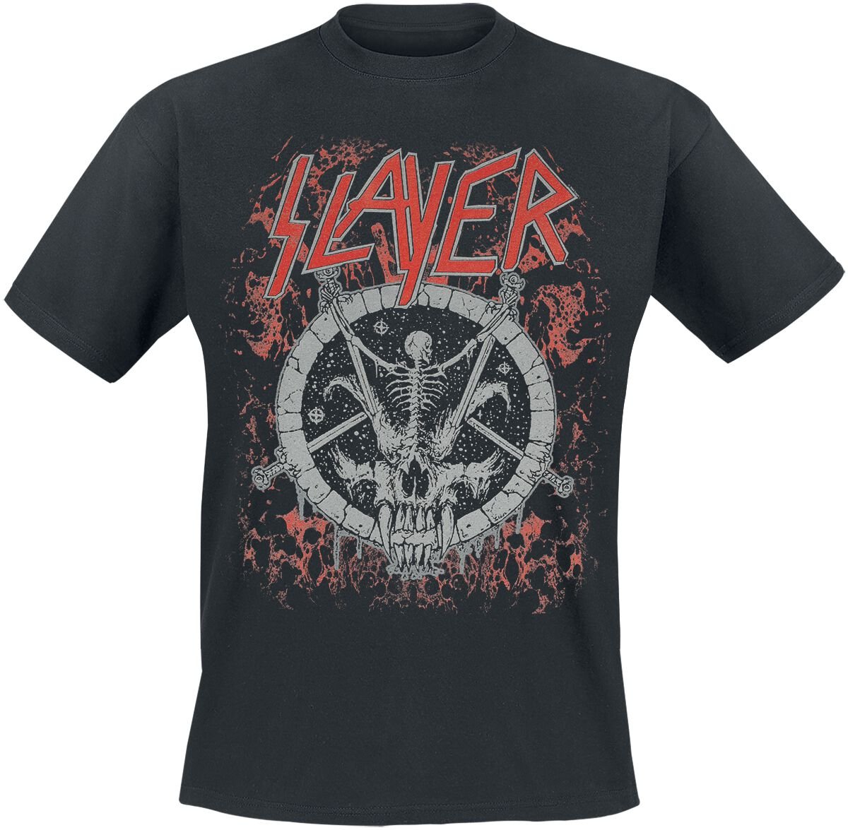 Slayer T-Shirt Divine Skeleton S to 4XL for Men black