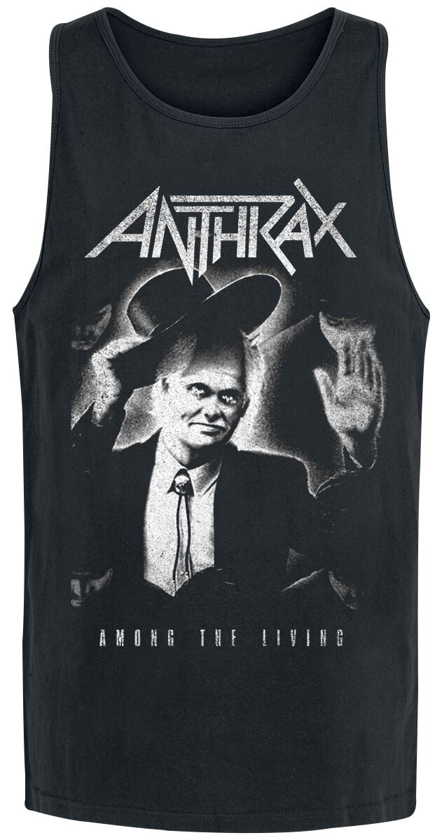 Anthrax Tanktop ATL Greyscale M to 3XL for Men black
