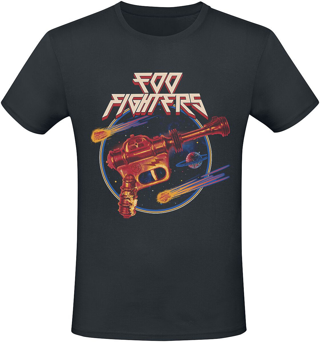 Foo Fighters T-Shirt Ray Gun S to 3XL for Men black