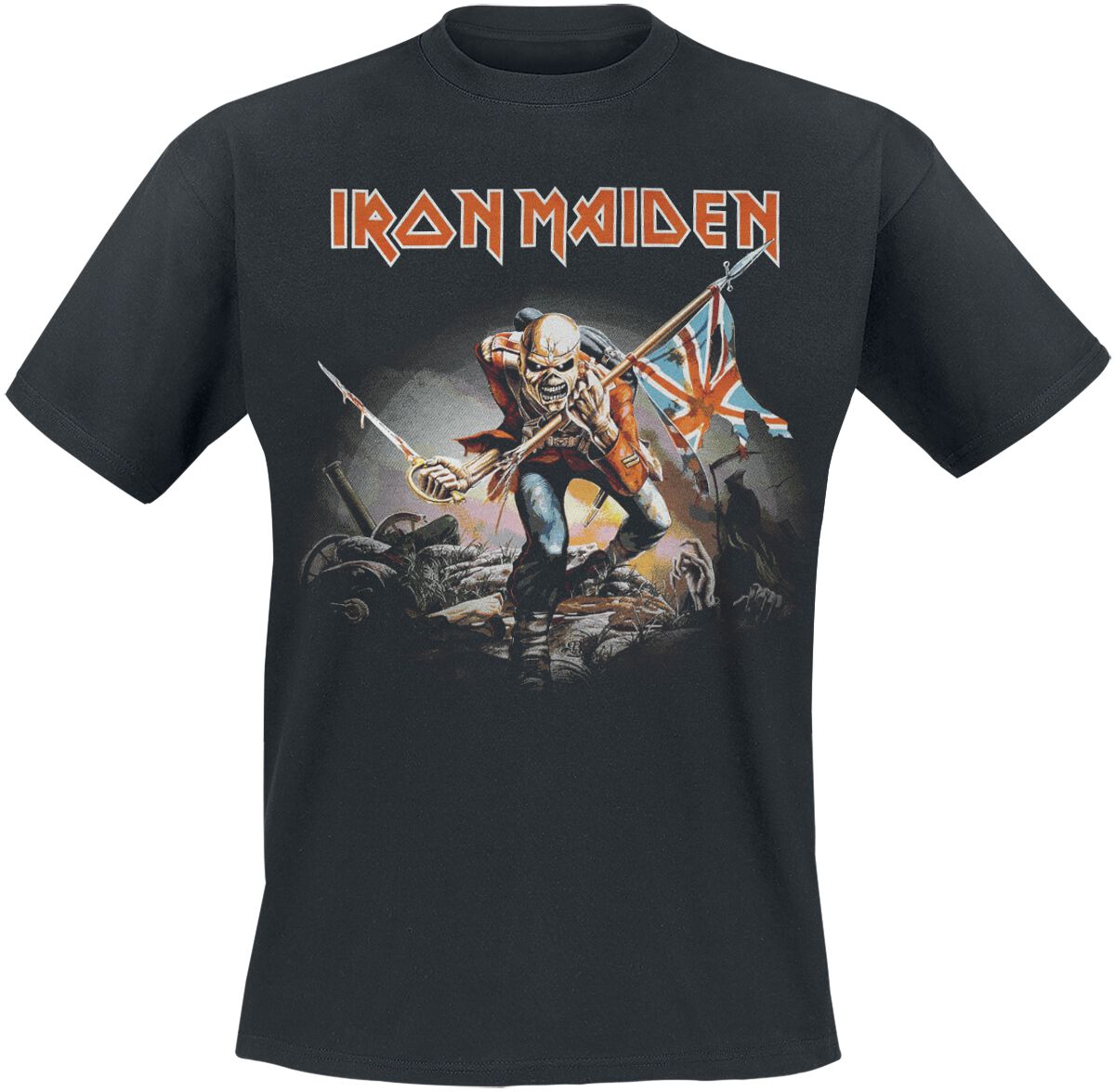 Iron Maiden T-Shirt Trooper S to 4XL for Men black