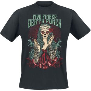 Five Finger Death Punch T-Shirt Lady Muerta S to 4XL for Men black
