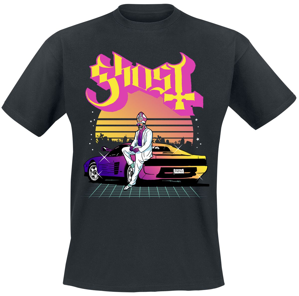 Ghost T-Shirt Papa 2 Vice S to 4XL for Men black