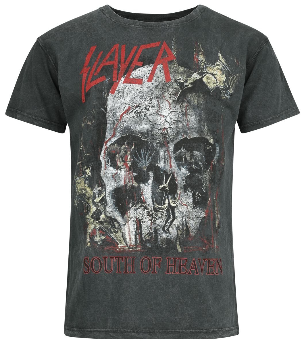 Slayer T-Shirt South Of Heaven S to 4XL for Men anthracite
